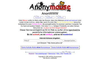 Anonymouse - Schnelle mal die IP verbergen