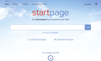 StartPage.com - Die diskrete Suchmaschine